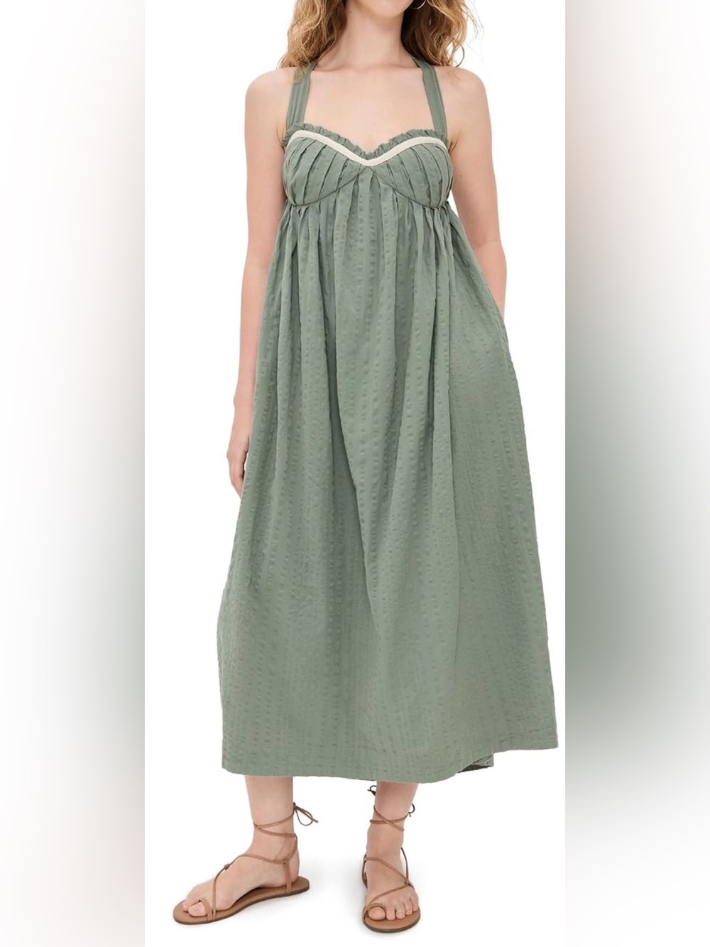 NEW Free People Women's Poppy Midi Dress SZ L